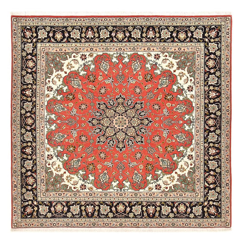 Perserteppich - Täbriz - Royal quadratisch  - 204 x 200 cm - rot