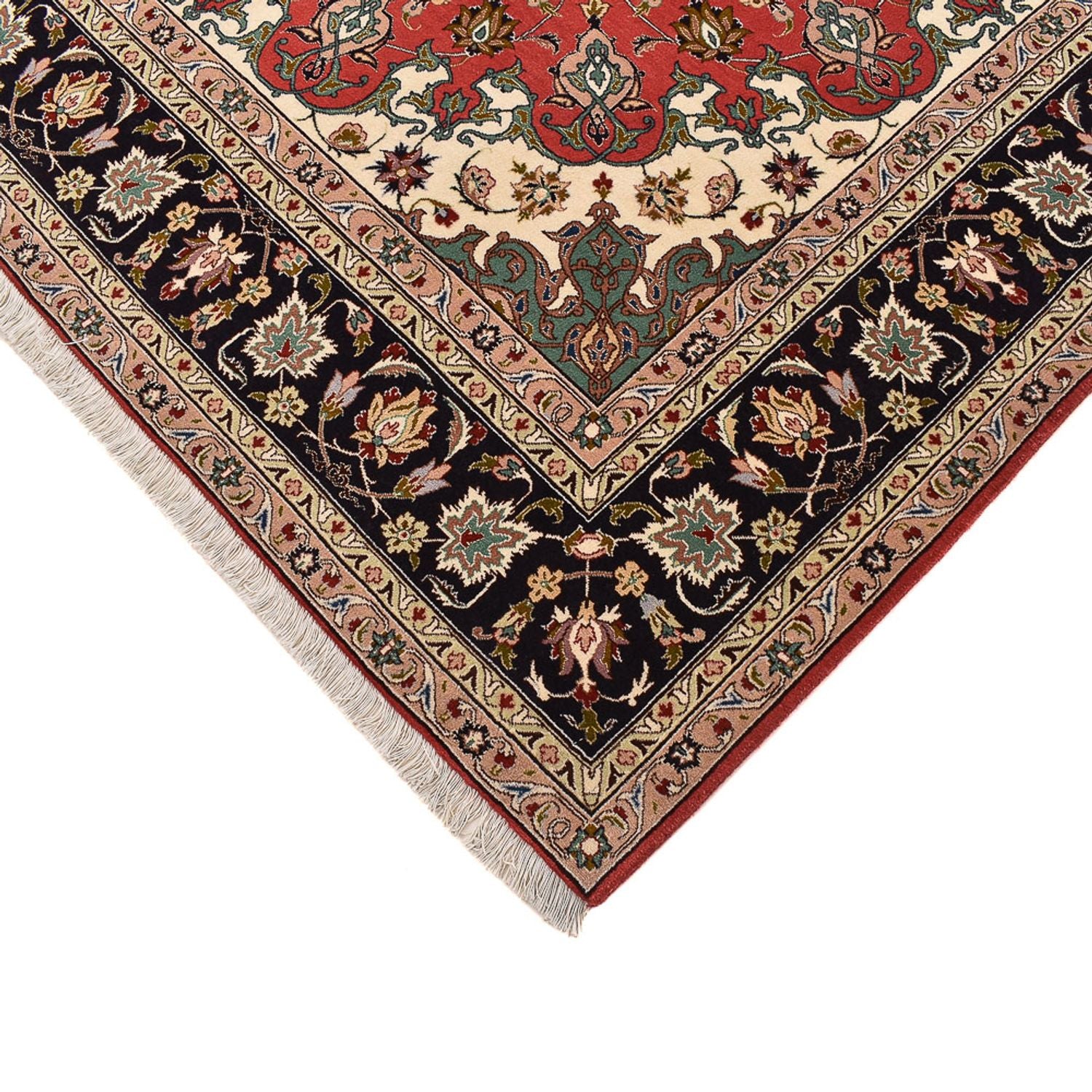 Perserteppich - Täbriz - Royal quadratisch  - 204 x 200 cm - rot