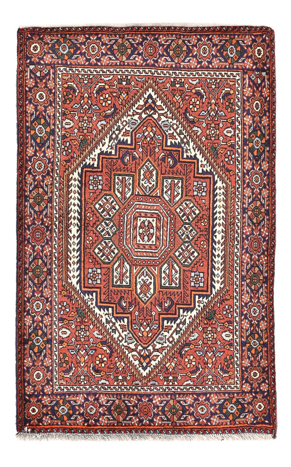 Perserteppich - Nomadic - 117 x 73 cm - terrakotta