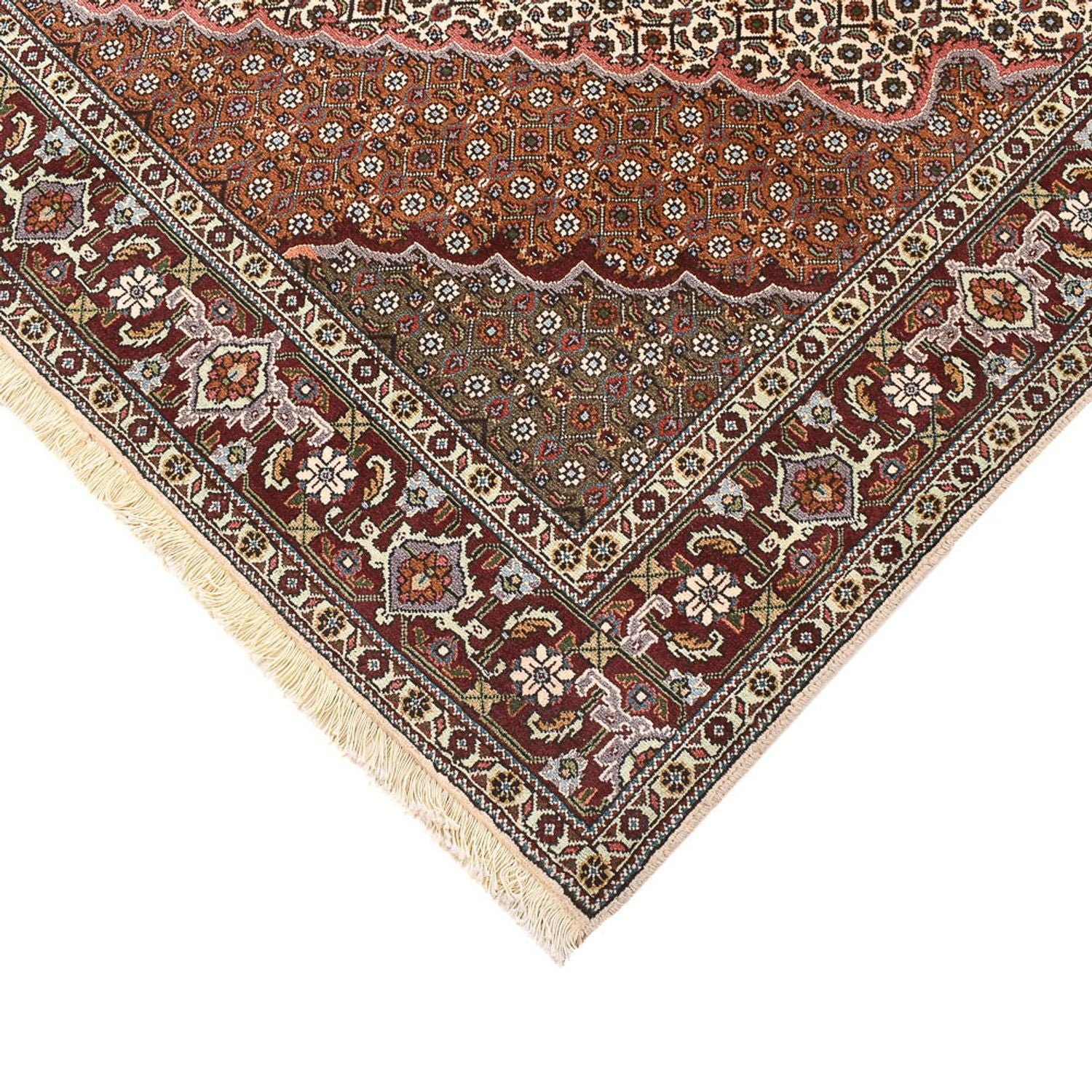 Perserteppich - Täbriz - Royal quadratisch  - 205 x 201 cm - hellbraun