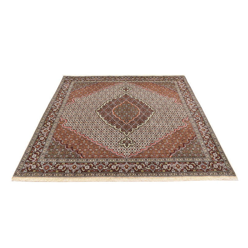 Perserteppich - Täbriz - Royal quadratisch  - 205 x 201 cm - hellbraun