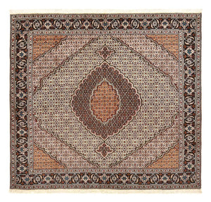 Perserteppich - Täbriz - Royal quadratisch  - 201 x 201 cm - hellbraun