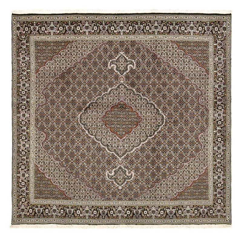 Perserteppich - Täbriz - Royal quadratisch  - 201 x 200 cm - braun