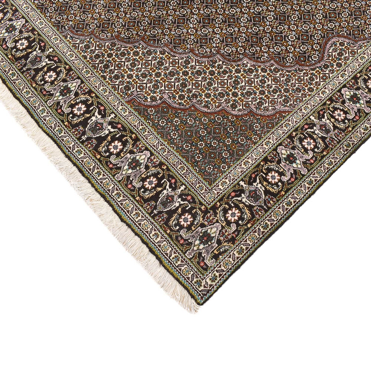 Perserteppich - Täbriz - Royal quadratisch  - 201 x 200 cm - braun