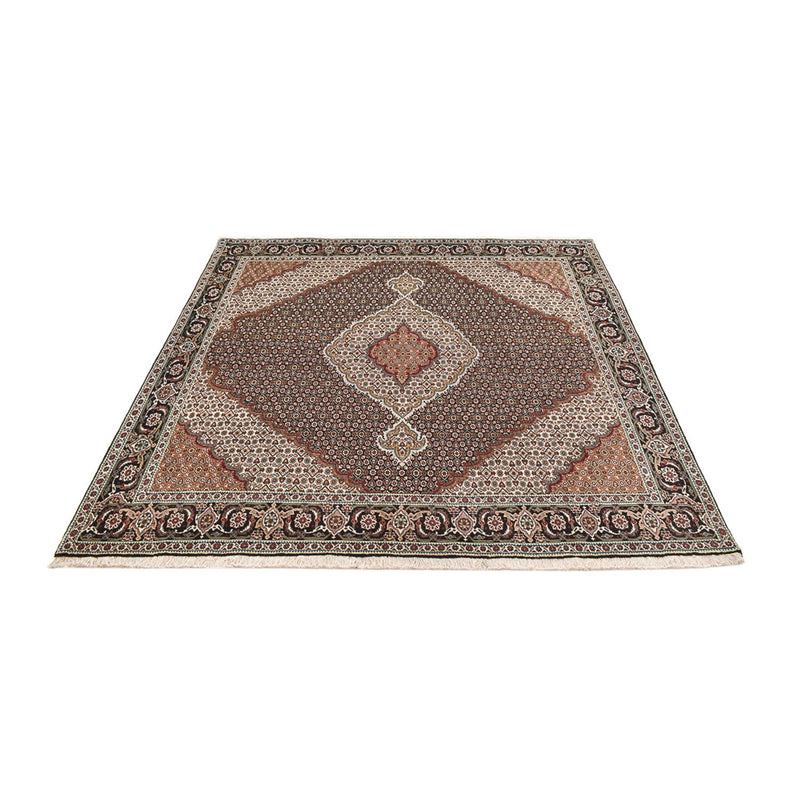 Perserteppich - Täbriz - Royal quadratisch  - 204 x 200 cm - braun