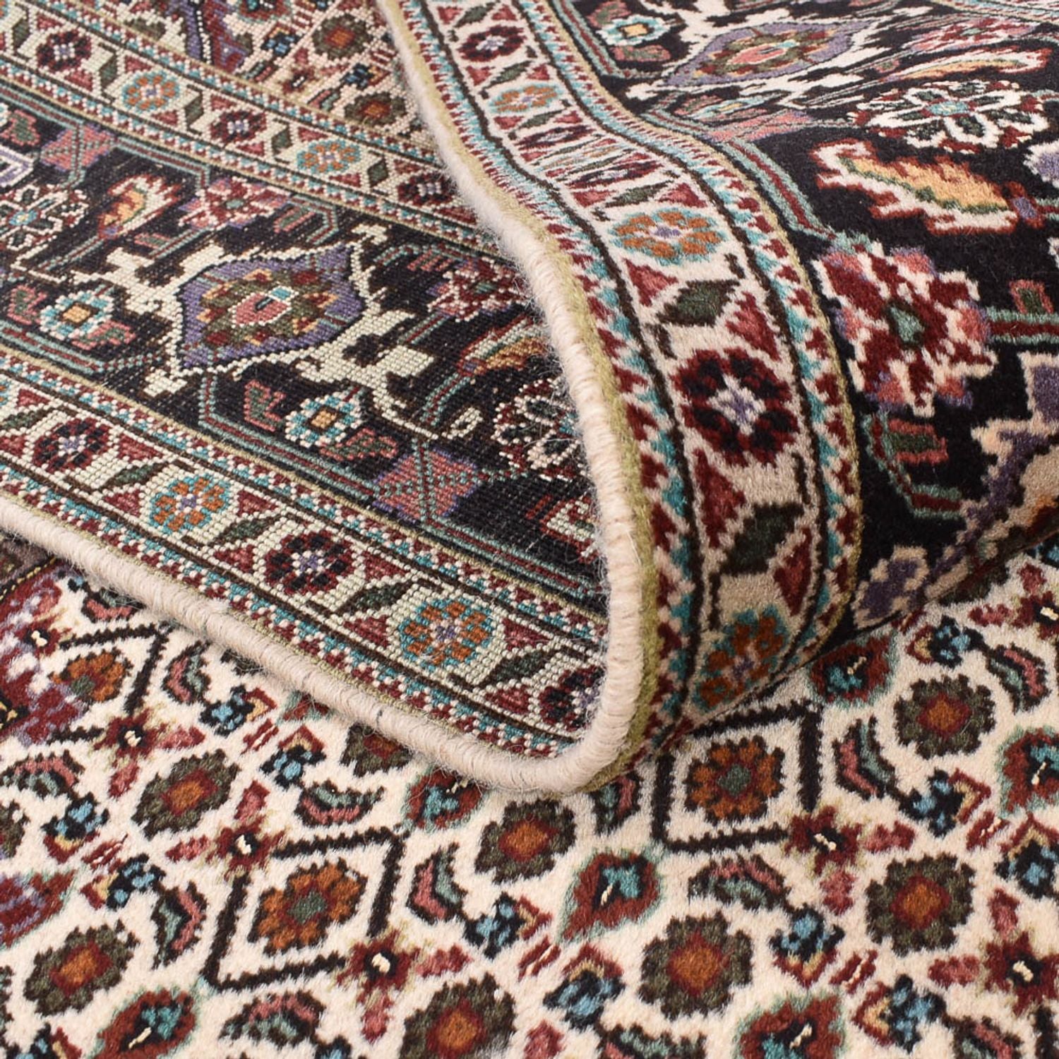Perserteppich - Täbriz - Royal quadratisch  - 200 x 197 cm - hellbraun