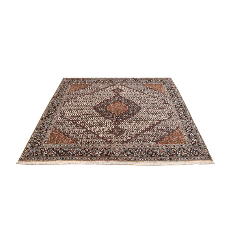 Perserteppich - Täbriz - Royal quadratisch  - 200 x 197 cm - hellbraun
