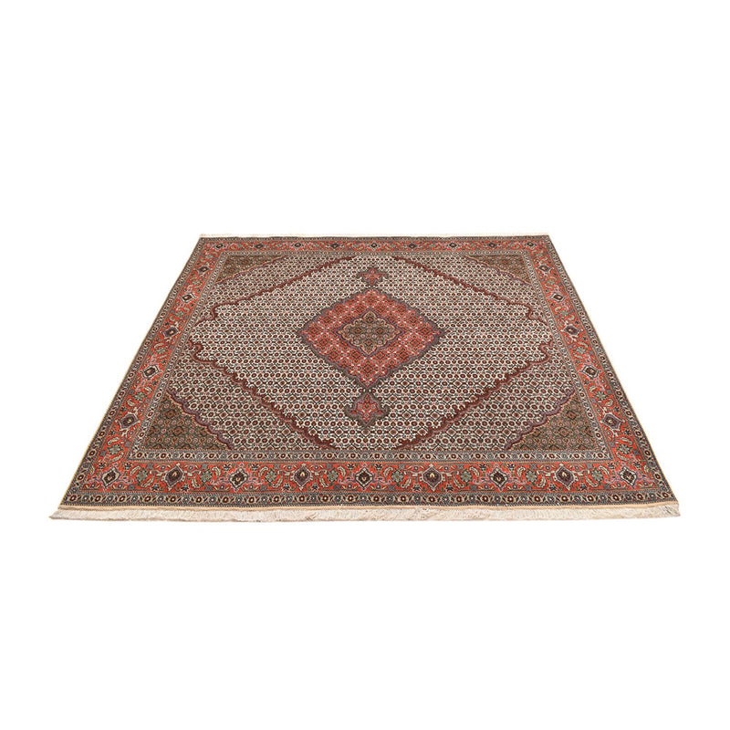 Perserteppich - Täbriz - Royal quadratisch  - 204 x 196 cm - hellbraun