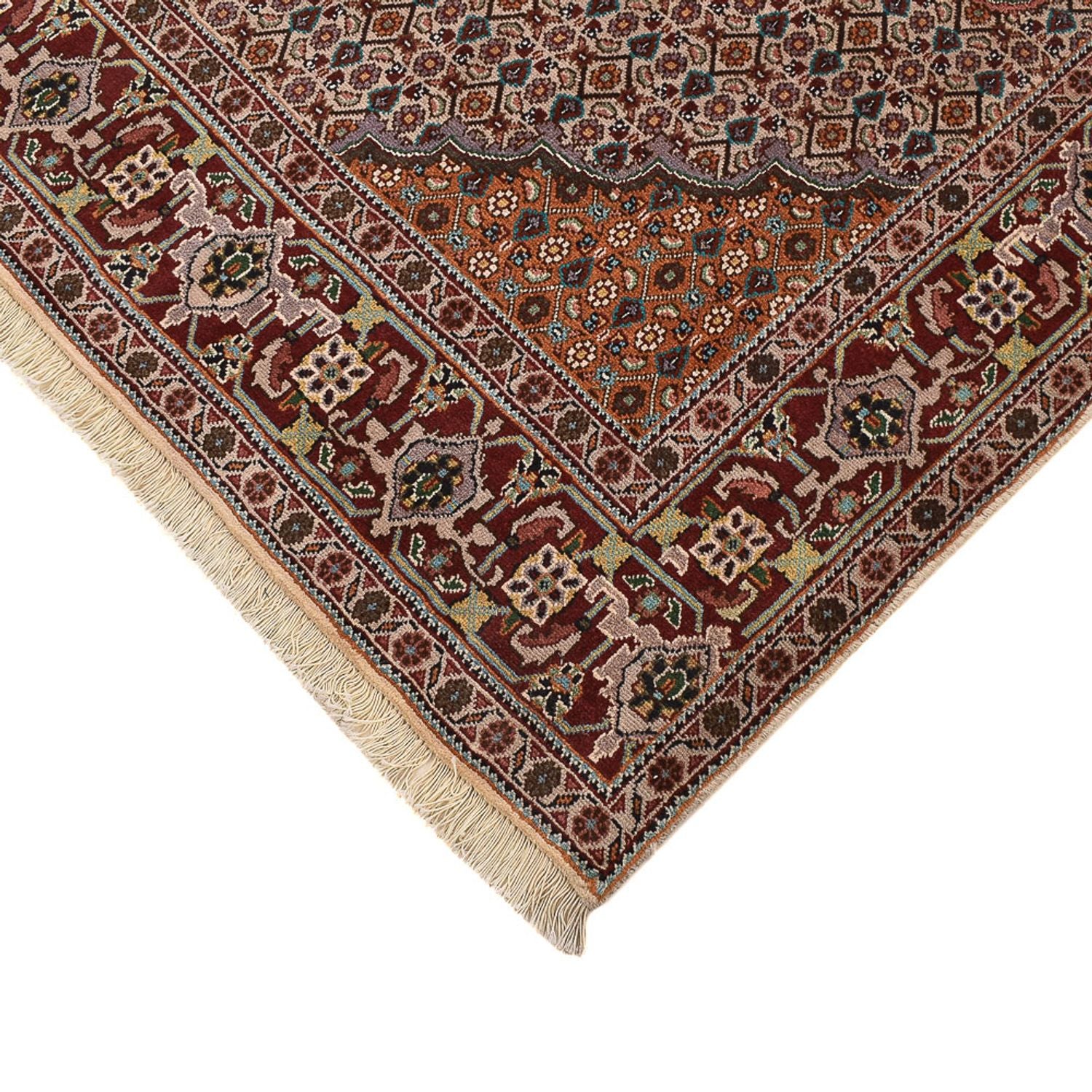 Perserteppich - Täbriz - Royal quadratisch  - 202 x 198 cm - hellbraun