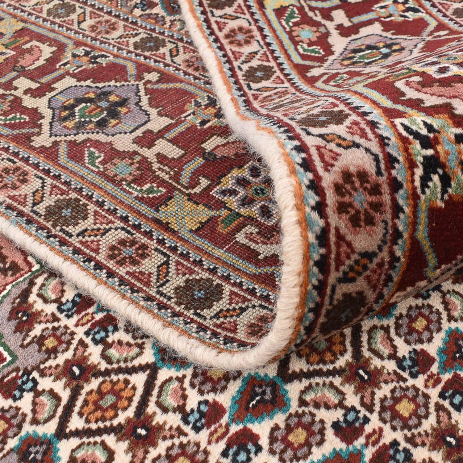 Perserteppich - Täbriz - Royal quadratisch  - 202 x 198 cm - hellbraun