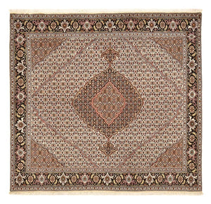 Perserteppich - Täbriz - Royal quadratisch  - 198 x 194 cm - hellbraun