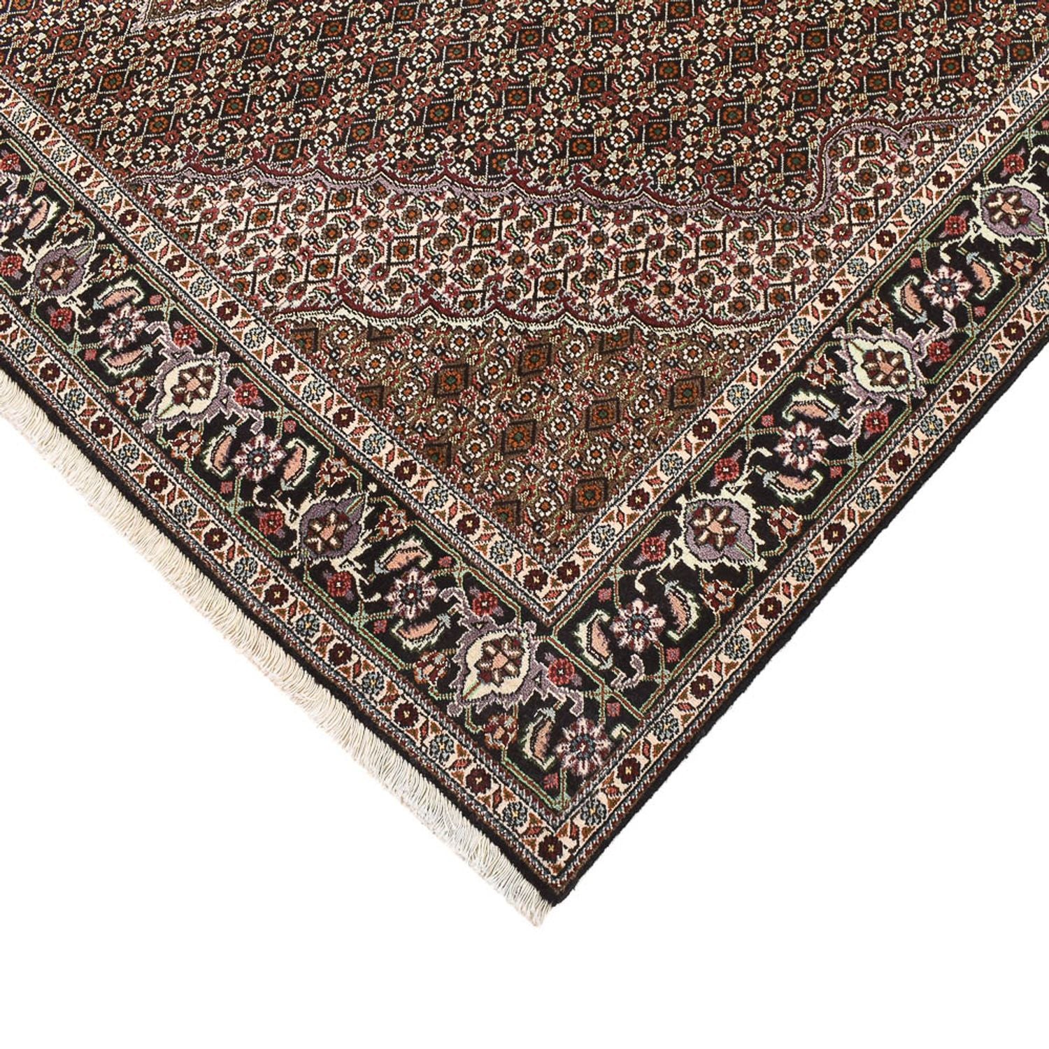 Perserteppich - Täbriz - Royal quadratisch  - 204 x 193 cm - braun