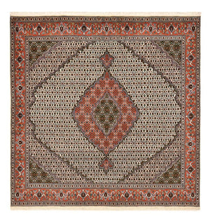 Perserteppich - Täbriz - Royal quadratisch  - 212 x 201 cm - hellbraun