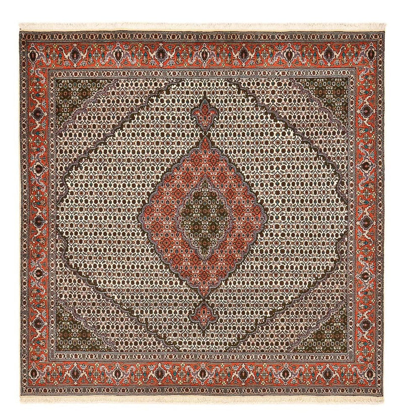 Perserteppich - Täbriz - Royal quadratisch  - 212 x 201 cm - hellbraun
