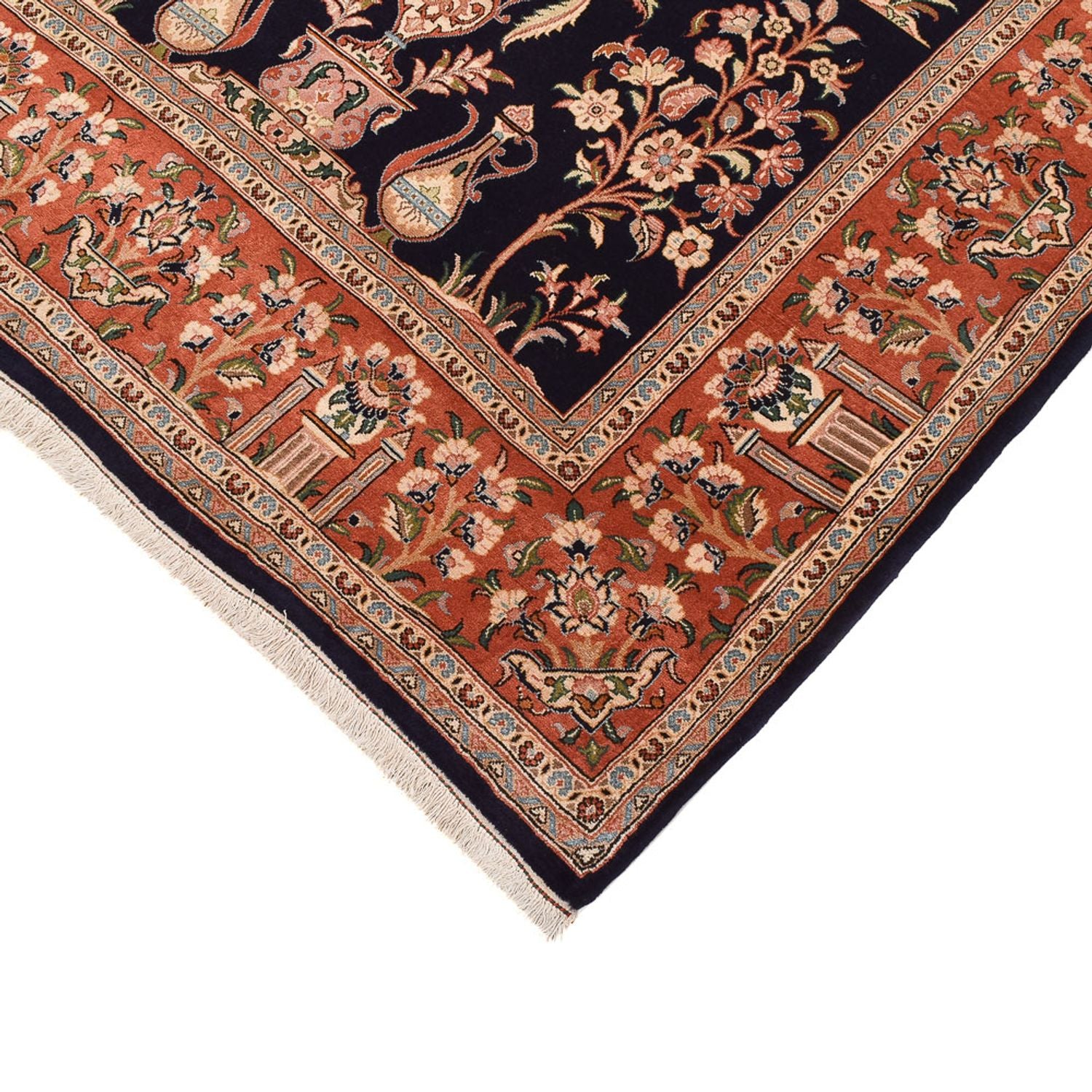 Perserteppich - Ghom - Royal - 270 x 157 cm - dunkelblau