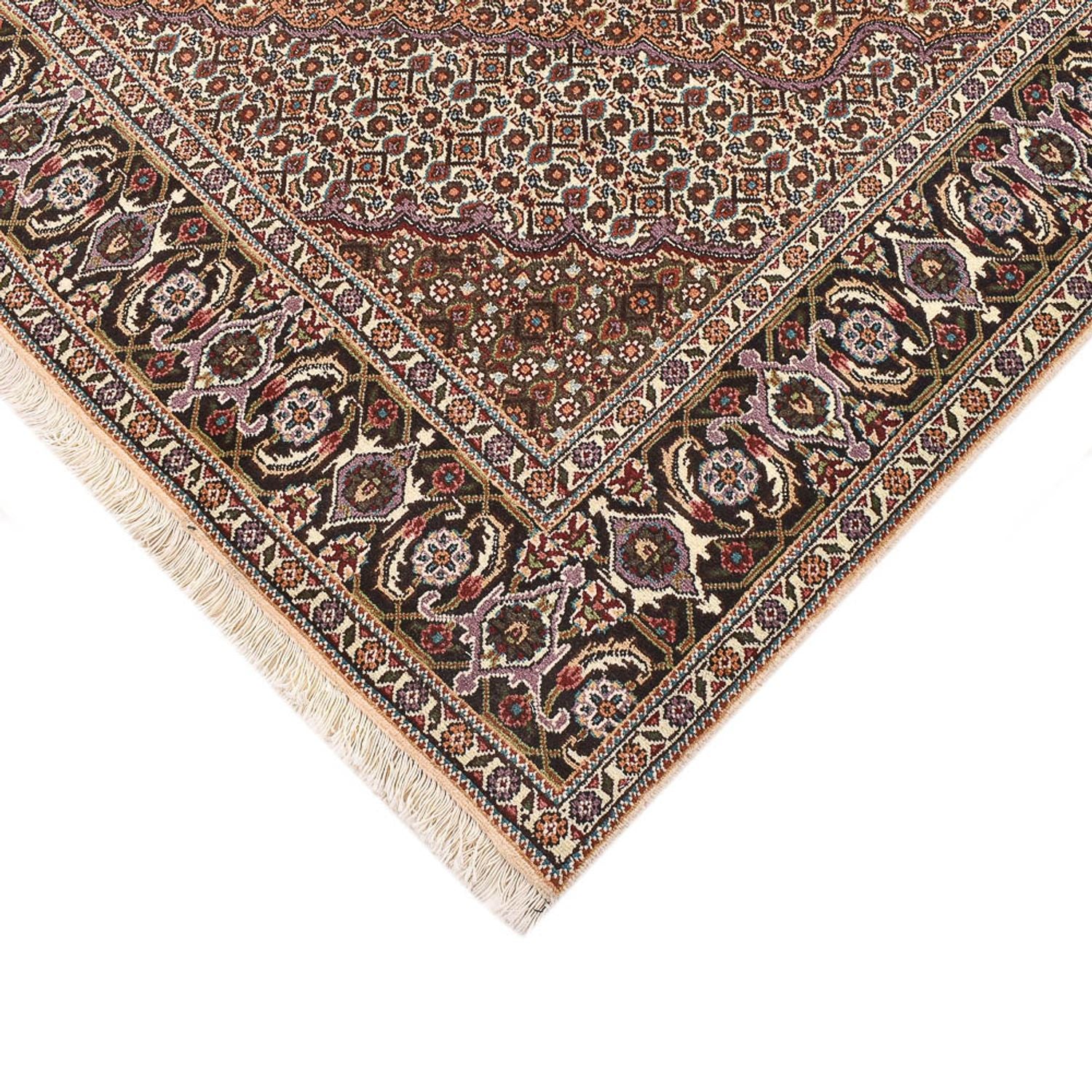 Perserteppich - Täbriz - Royal quadratisch  - 202 x 202 cm - braun