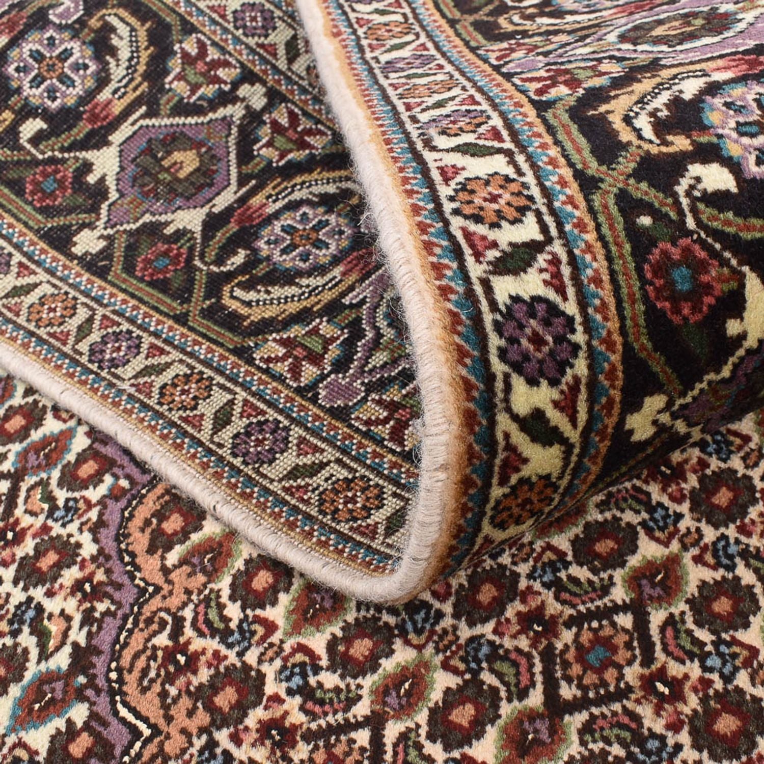 Perserteppich - Täbriz - Royal quadratisch  - 202 x 202 cm - braun