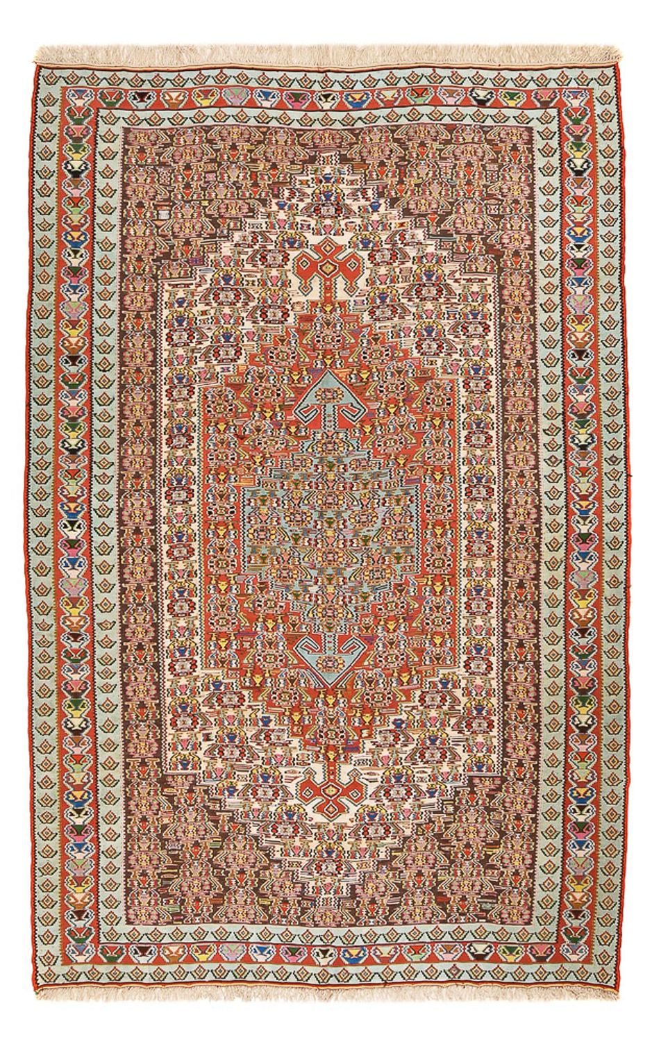 Kelim Teppich - Oriental - 258 x 160 cm - hellrot