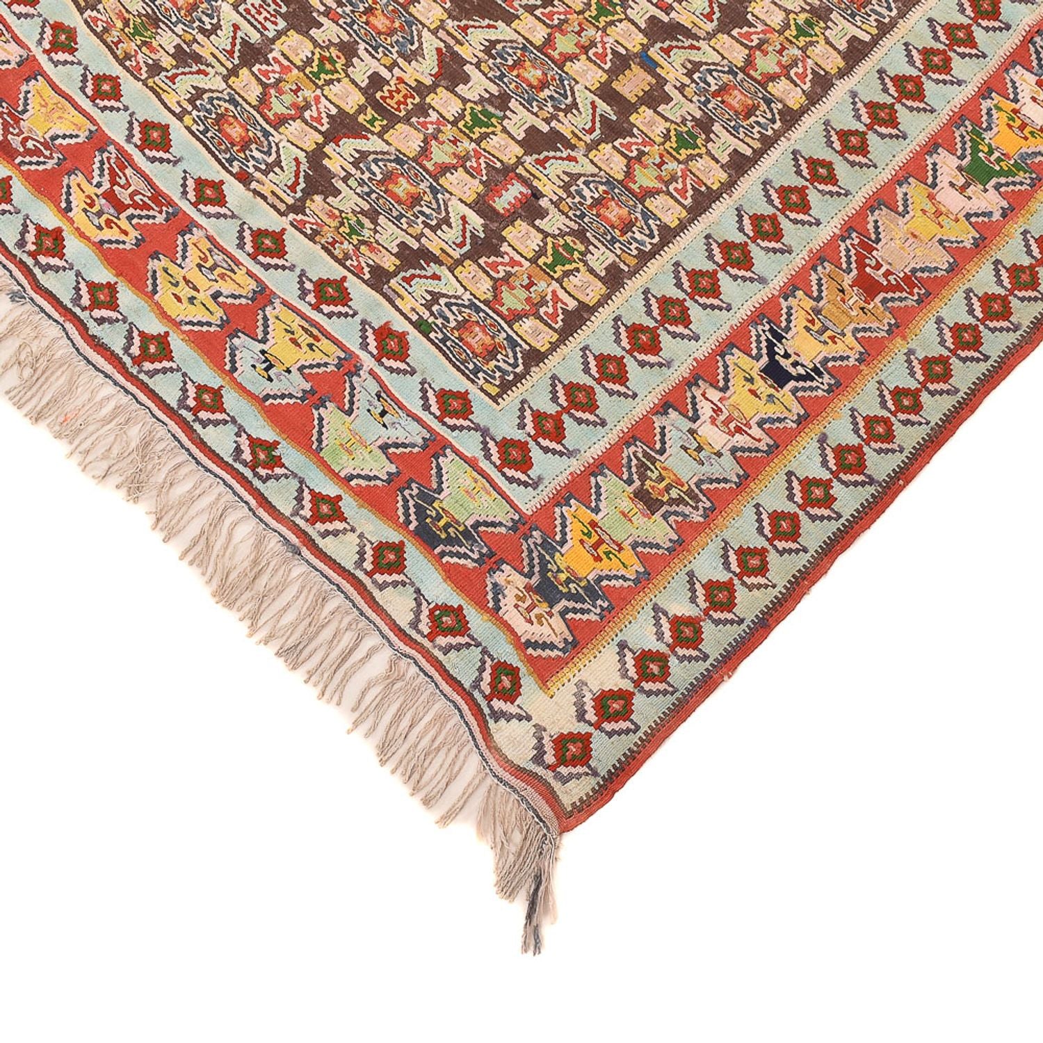 Kelim Teppich - Oriental - 260 x 158 cm - hellrot