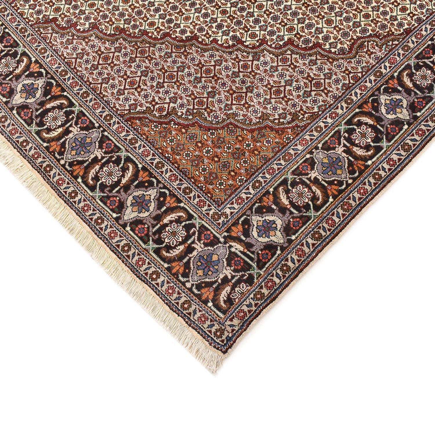 Perserteppich - Täbriz - Royal quadratisch  - 210 x 200 cm - hellbraun
