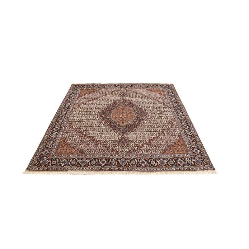 Perserteppich - Täbriz - Royal quadratisch  - 210 x 200 cm - hellbraun