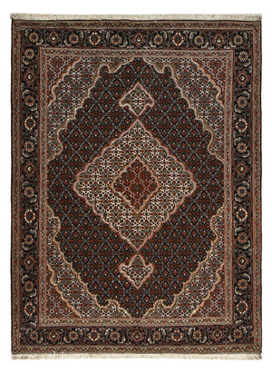 Perserteppich - Täbriz - Royal - 202 x 153 cm - dunkelbraun