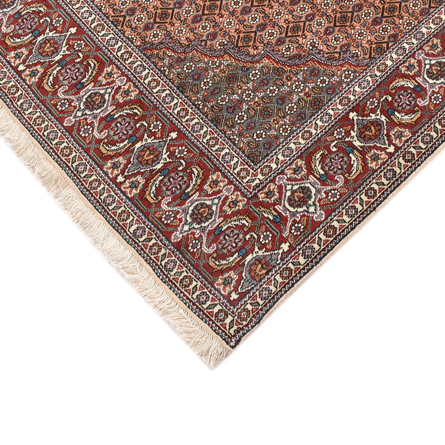 Perserteppich - Täbriz - Royal quadratisch  - 204 x 202 cm - hellbraun
