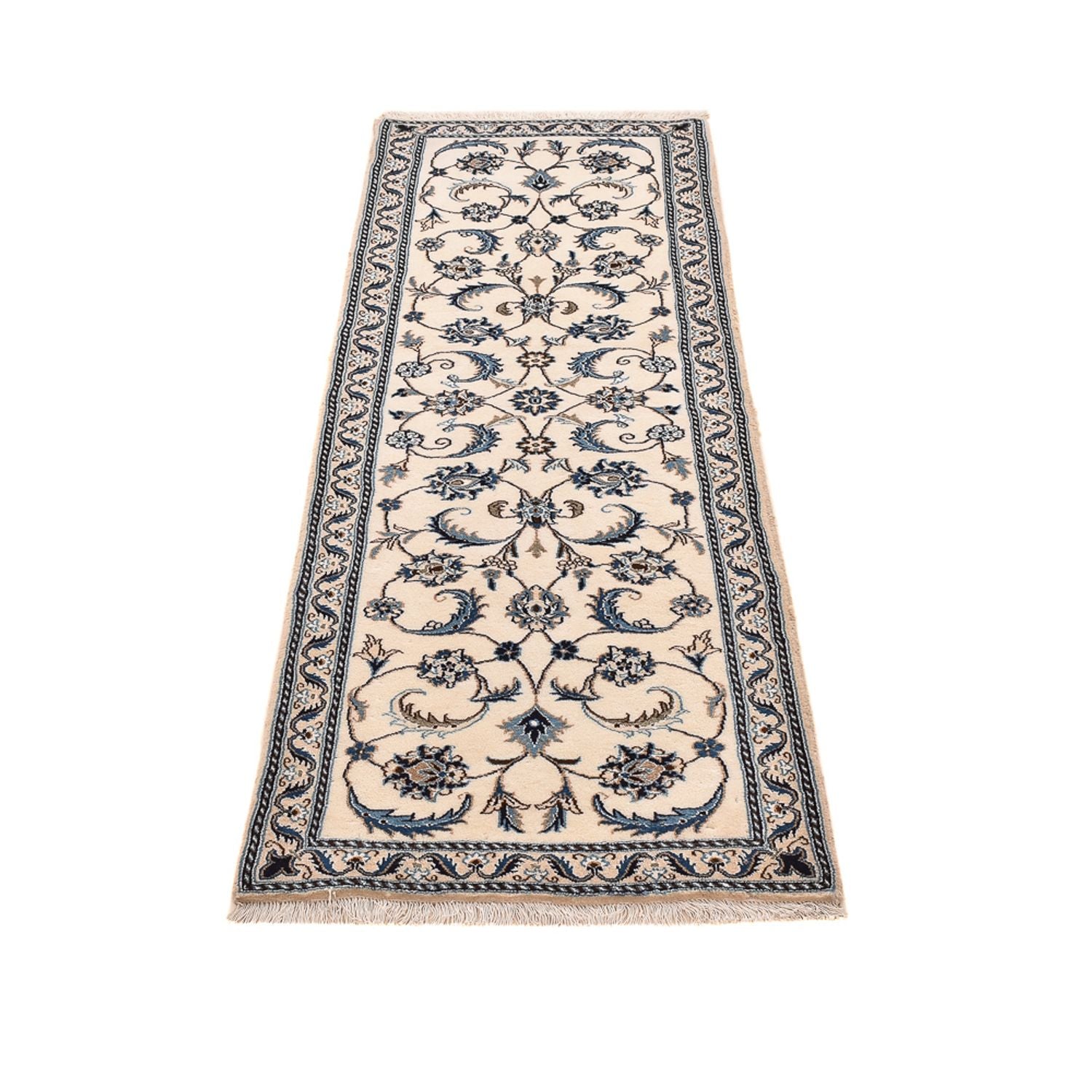 Läufer Perser - Nain - Royal - 194 x 61 cm - creme