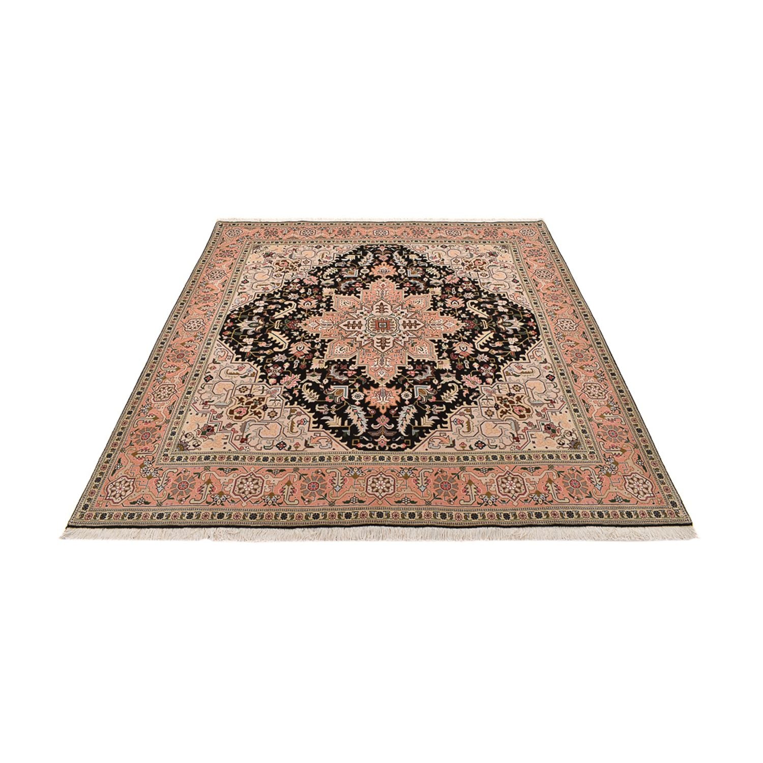 Perserteppich - Täbriz - Royal quadratisch  - 203 x 198 cm - mehrfarbig