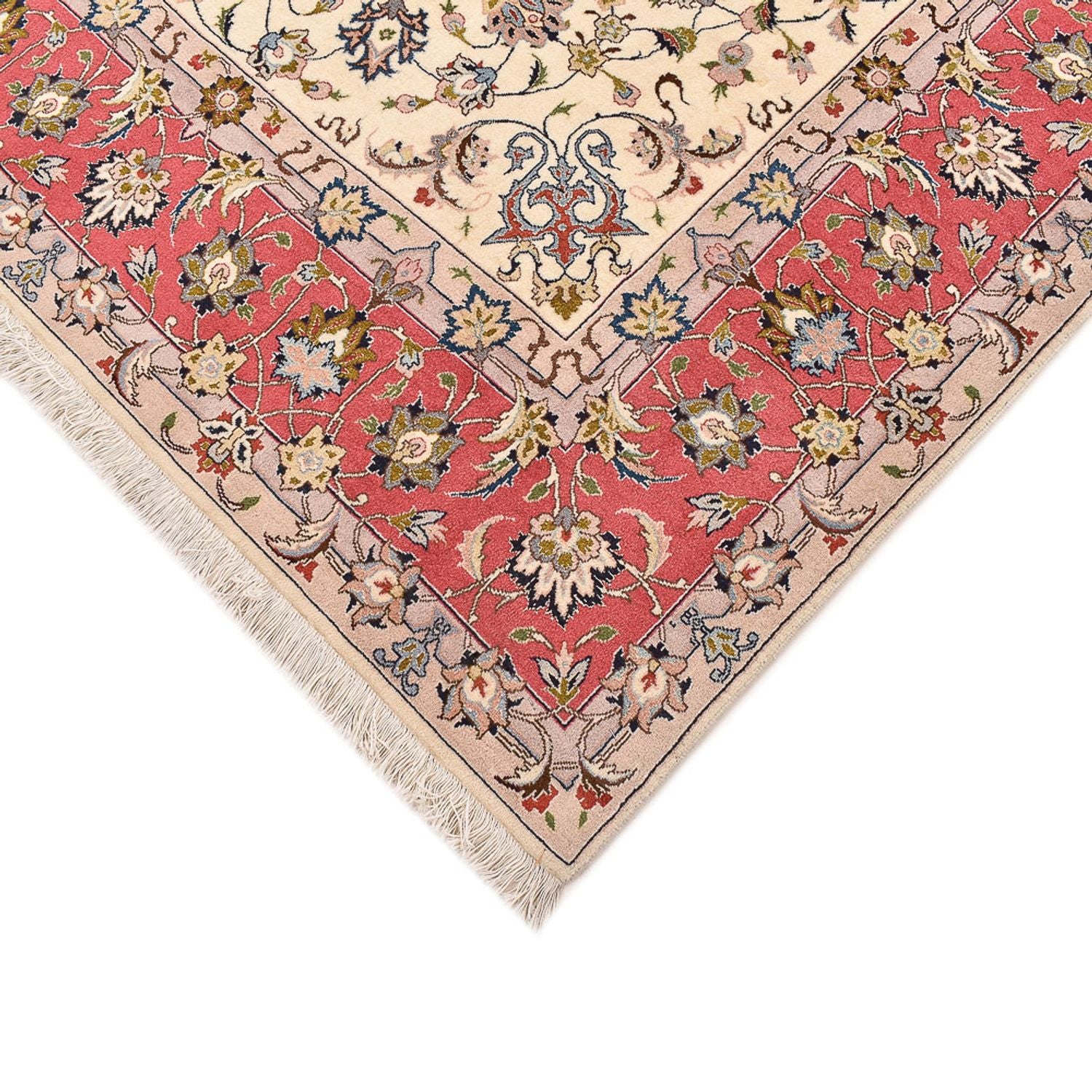 Perserteppich - Täbriz - Royal quadratisch  - 202 x 201 cm - beige