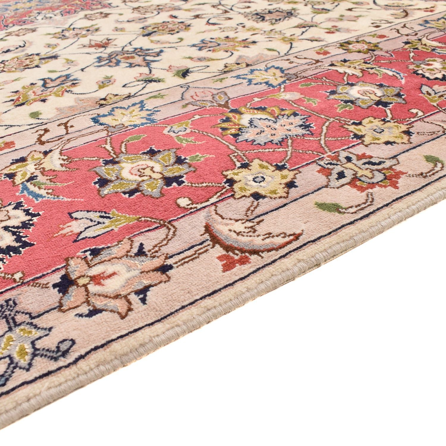 Perserteppich - Täbriz - Royal quadratisch  - 202 x 201 cm - beige