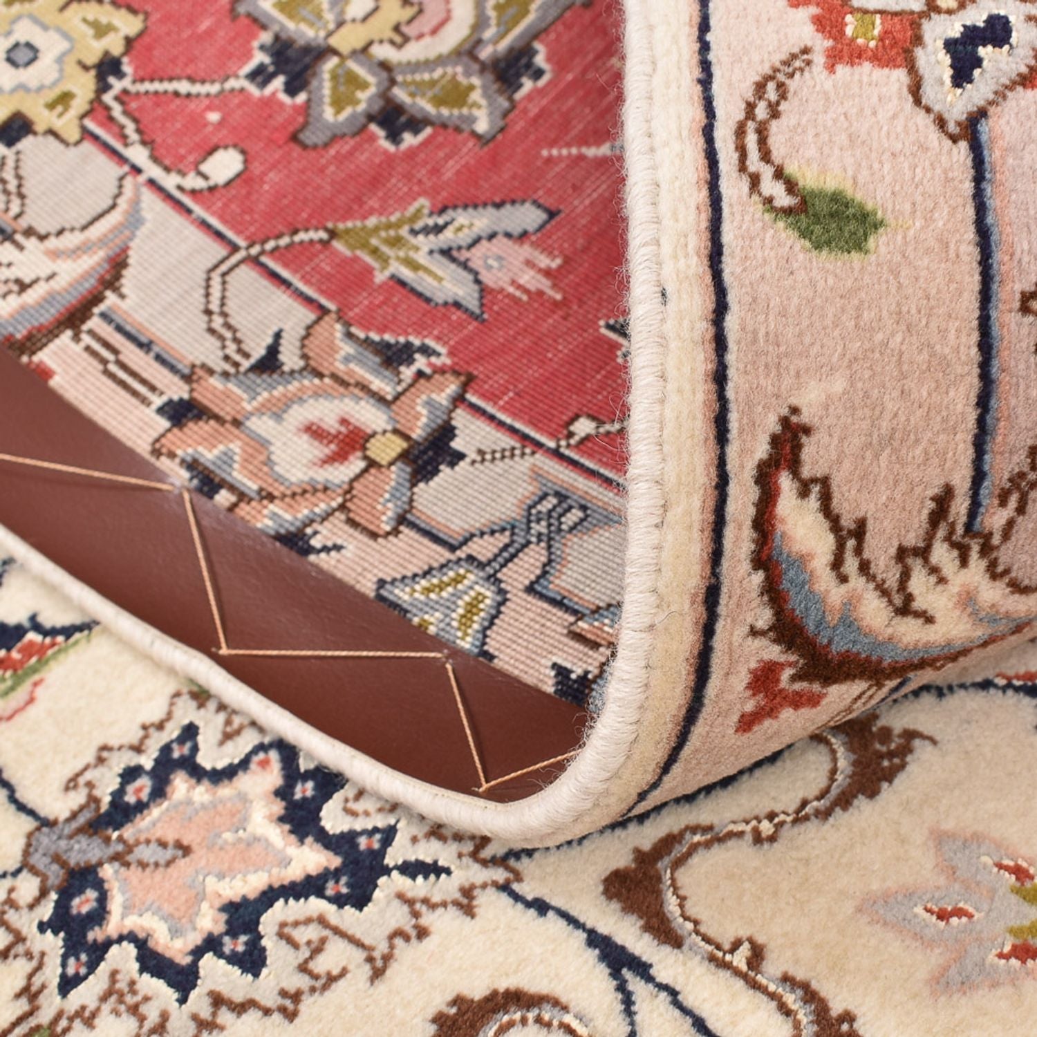 Perserteppich - Täbriz - Royal quadratisch  - 202 x 201 cm - beige