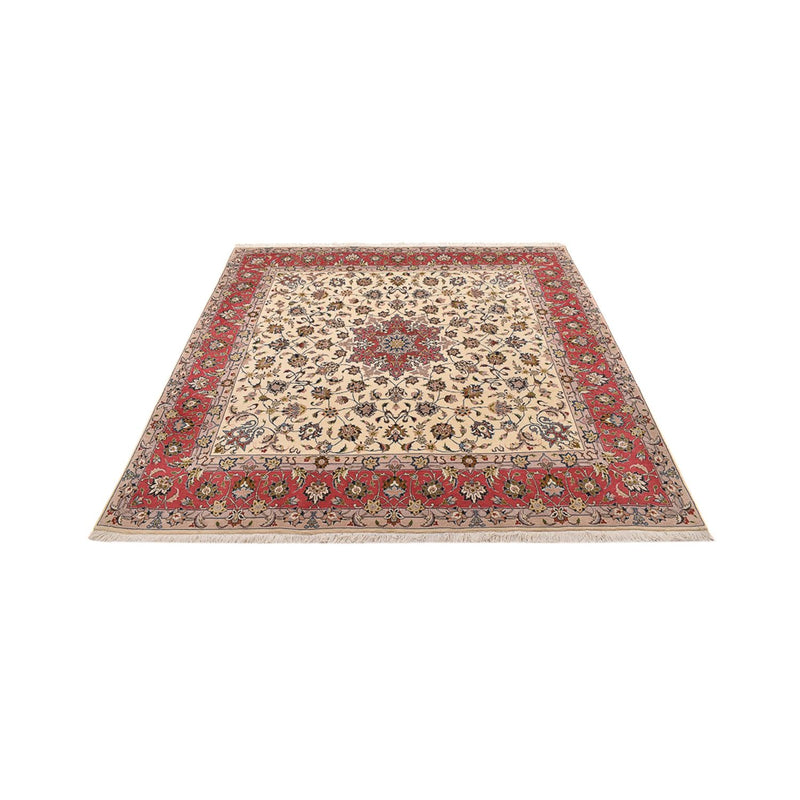 Perserteppich - Täbriz - Royal quadratisch  - 202 x 201 cm - beige