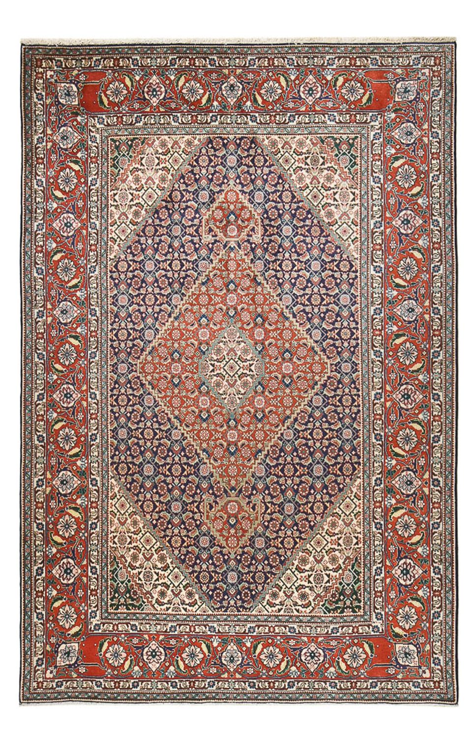 Perserteppich - Täbriz - Royal - 303 x 199 cm - dunkelrot