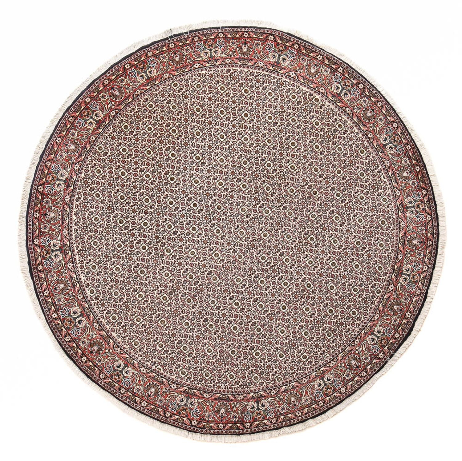 Perserteppich - Bidjar rund  - 250 x 250 cm - hellgrau