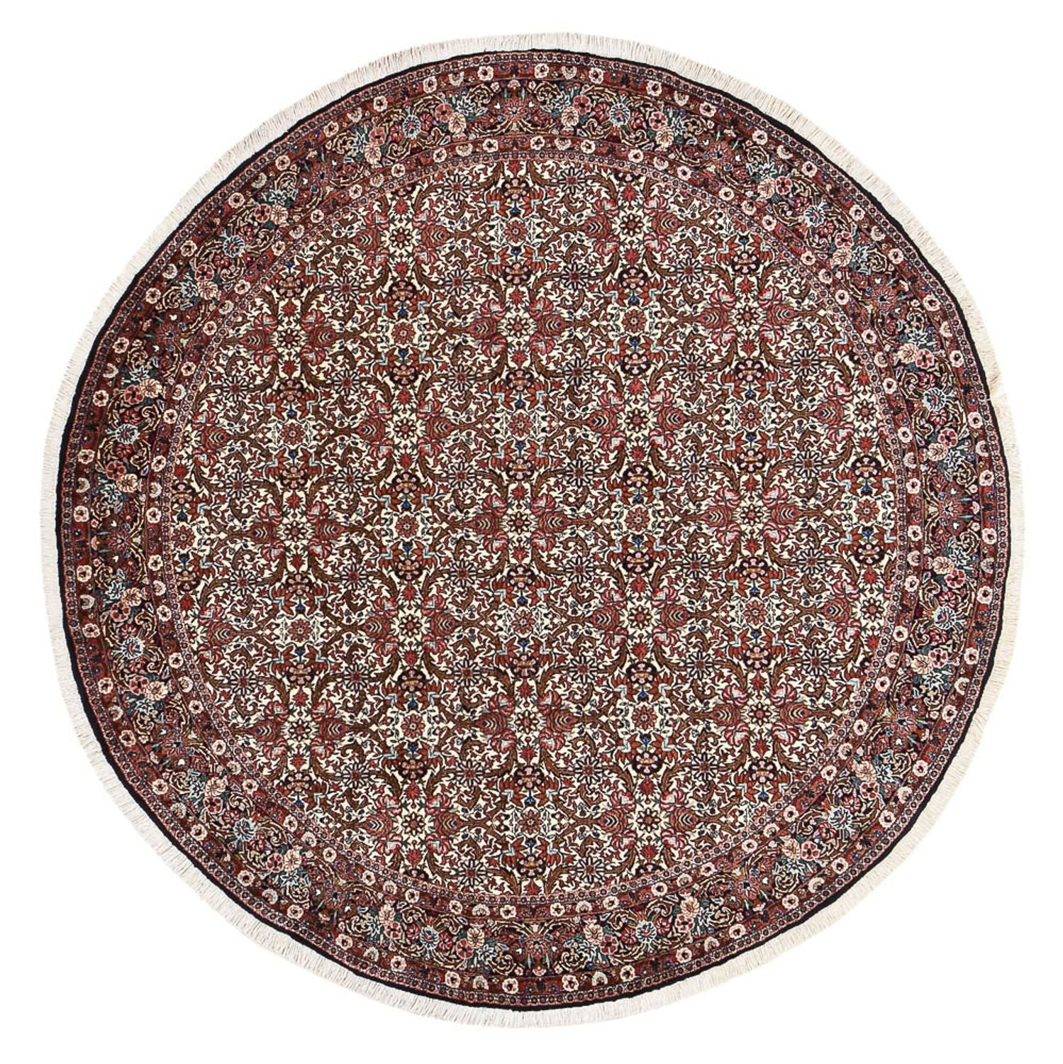 Perserteppich - Bidjar rund  - 250 x 250 cm - rost