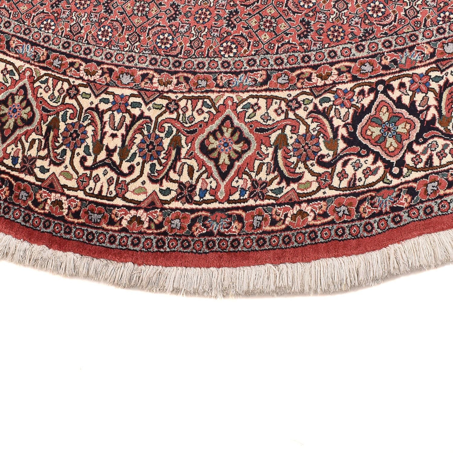 Perserteppich - Bidjar rund  - 300 x 300 cm - bordeauxrot