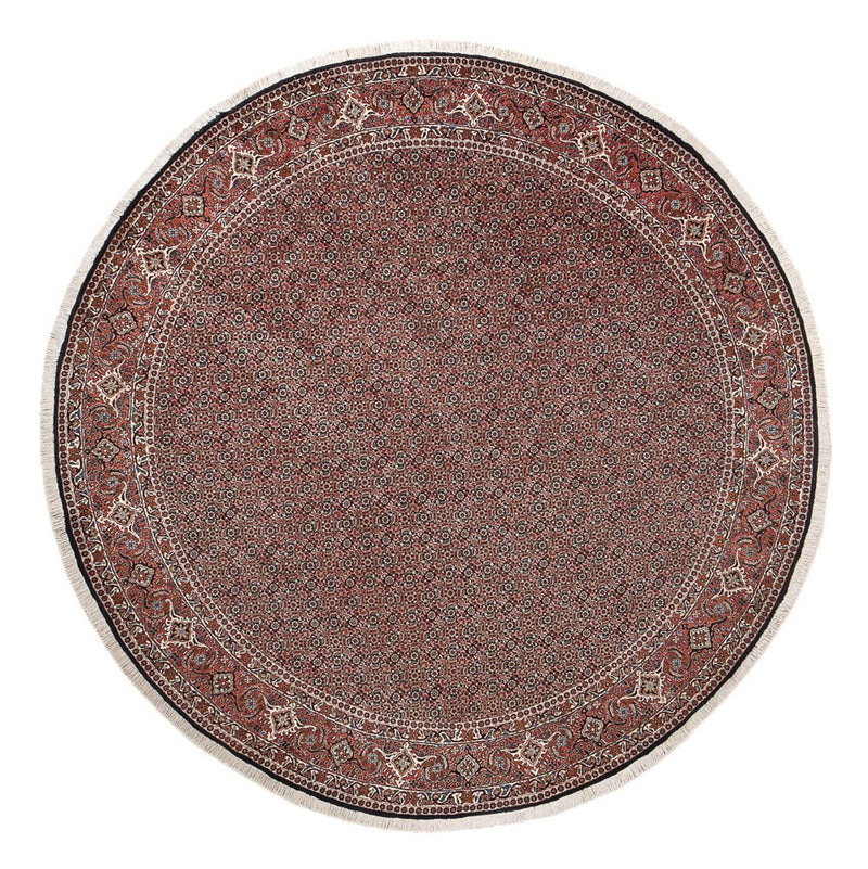 Perserteppich - Bidjar rund  - 300 x 300 cm - dunkelrot