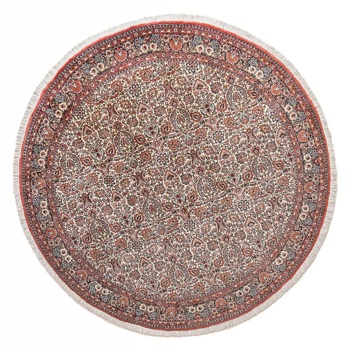Perserteppich - Bidjar rund  - 250 x 250 cm - rost