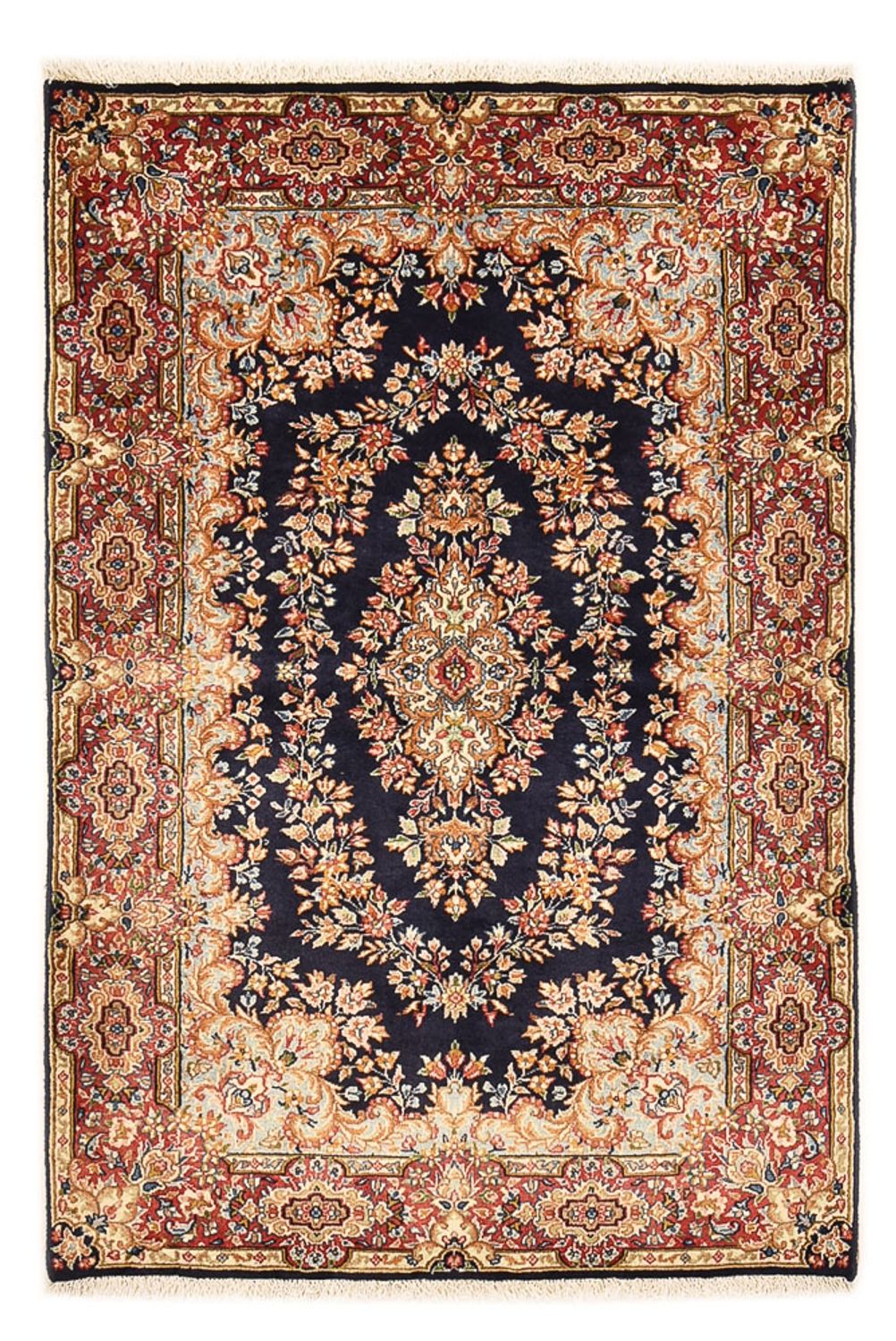Perserteppich - Royal - 152 x 100 cm - dunkelblau