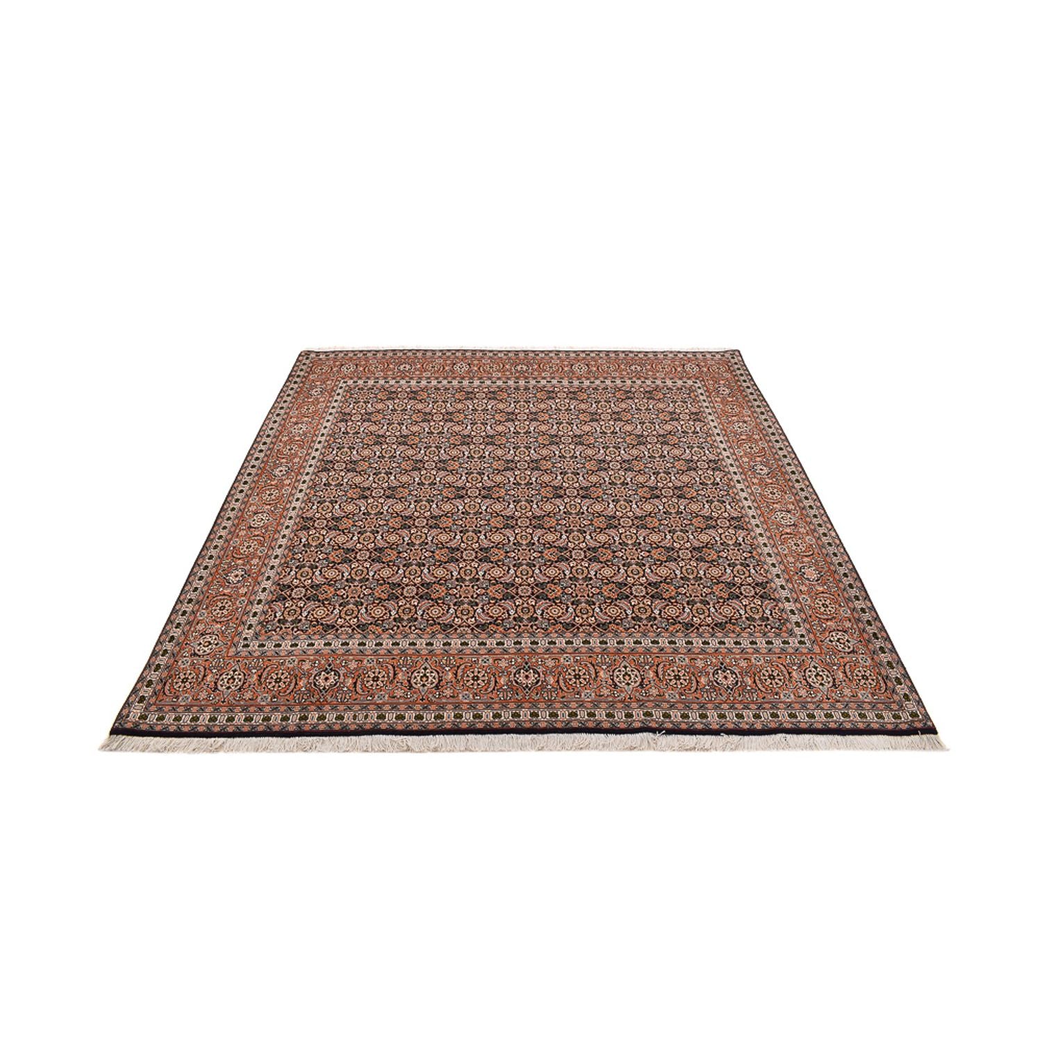 Perserteppich - Täbriz - Royal quadratisch  - 203 x 202 cm - rost