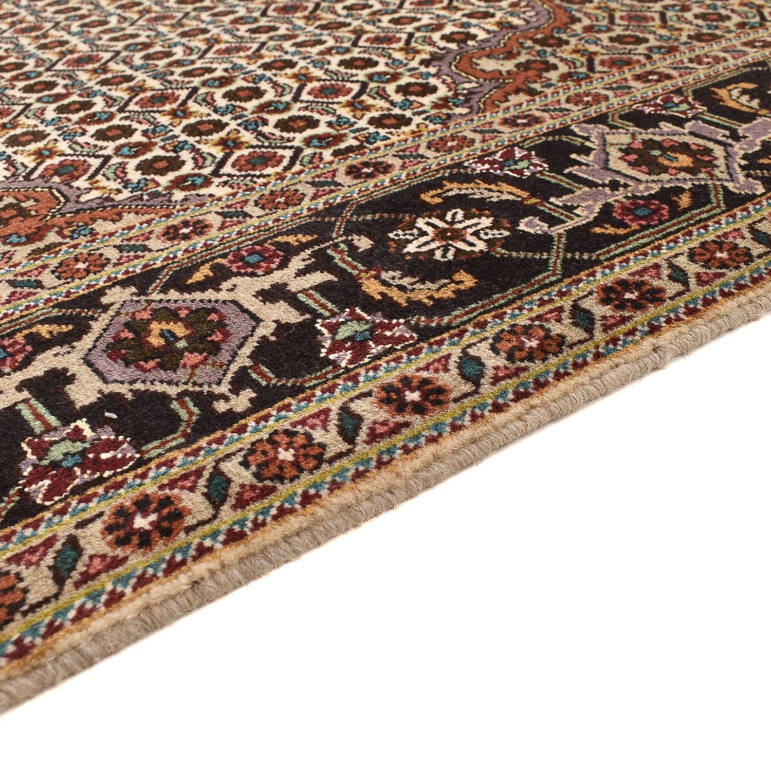 Perserteppich - Täbriz - Royal quadratisch  - 203 x 198 cm - hellbraun