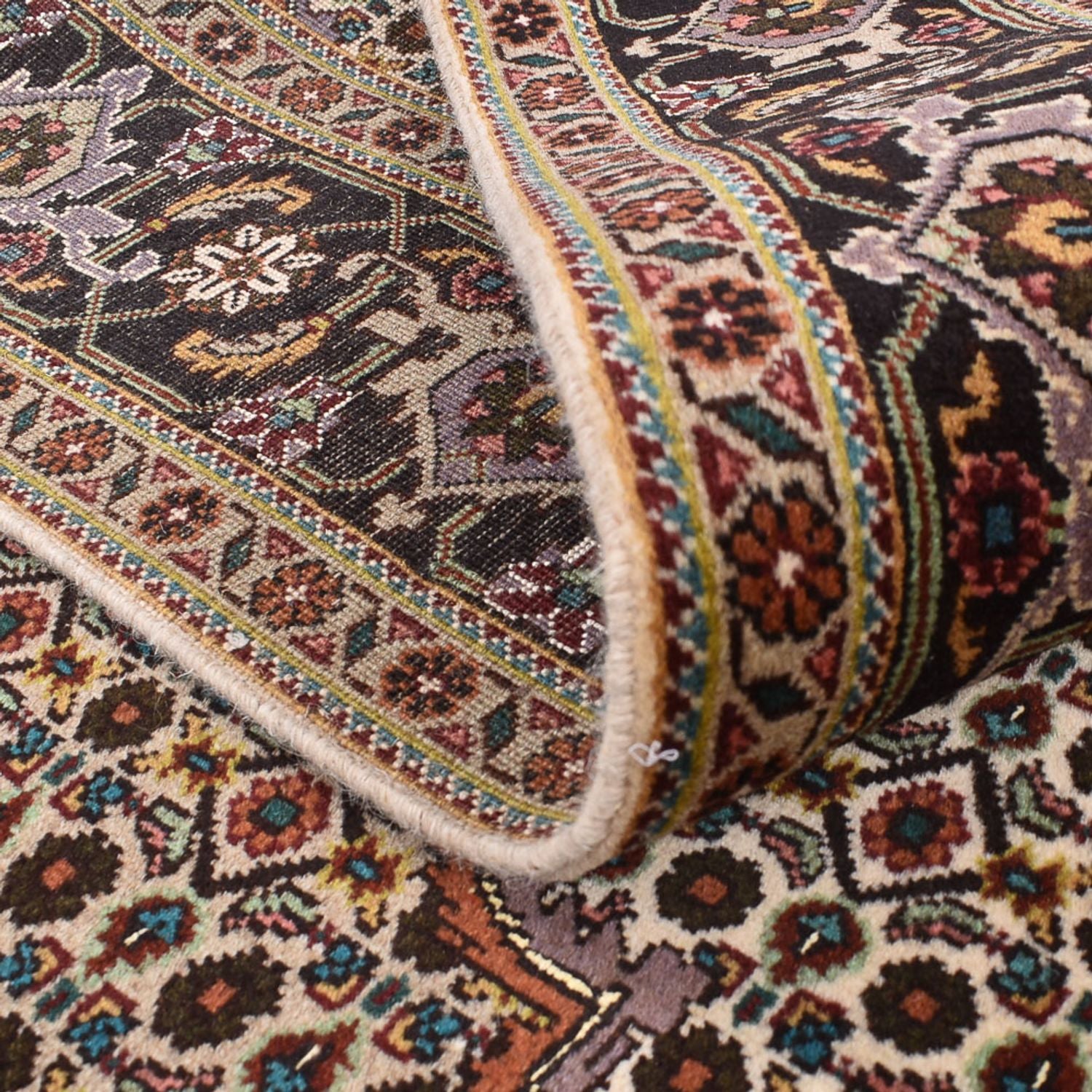 Perserteppich - Täbriz - Royal quadratisch  - 203 x 198 cm - hellbraun