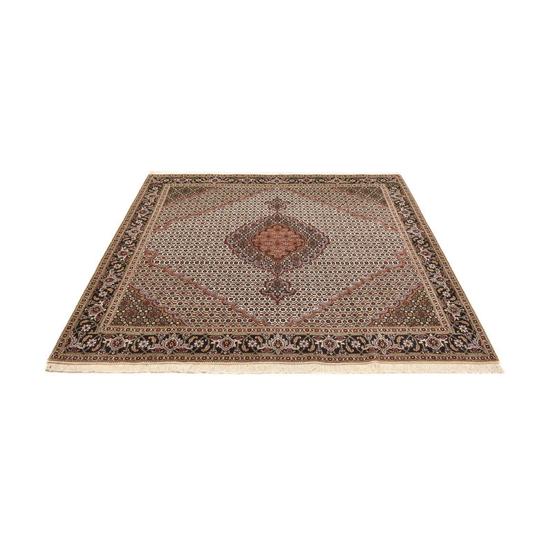 Perserteppich - Täbriz - Royal quadratisch  - 203 x 198 cm - hellbraun