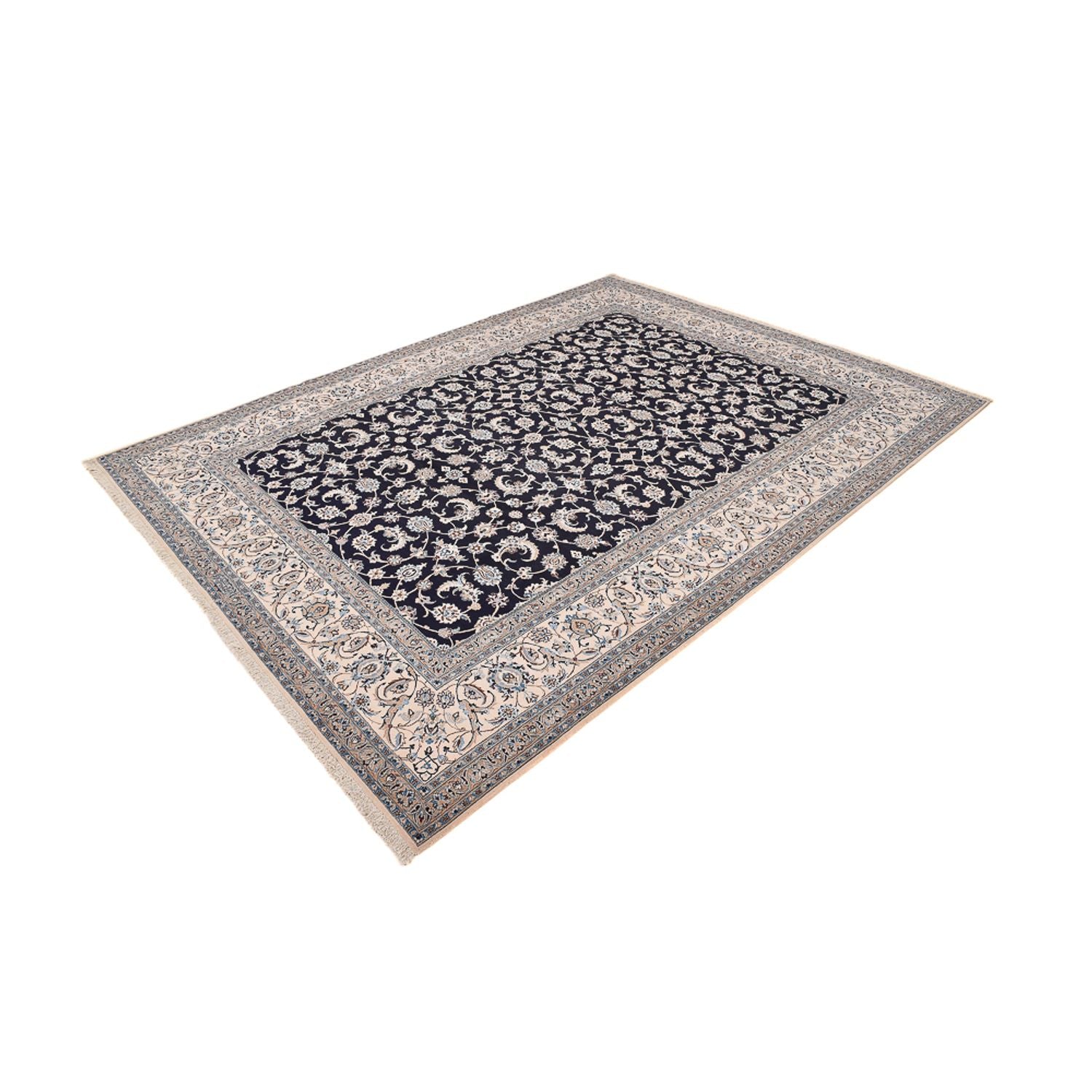 Perserteppich - Nain - Premium - 342 x 258 cm - dunkelblau