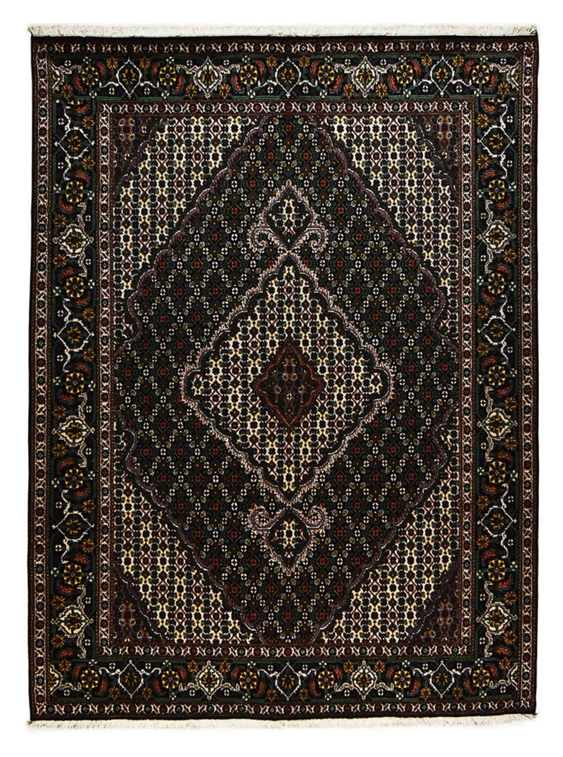 Perserteppich - Täbriz - Royal - 208 x 150 cm - dunkelbraun