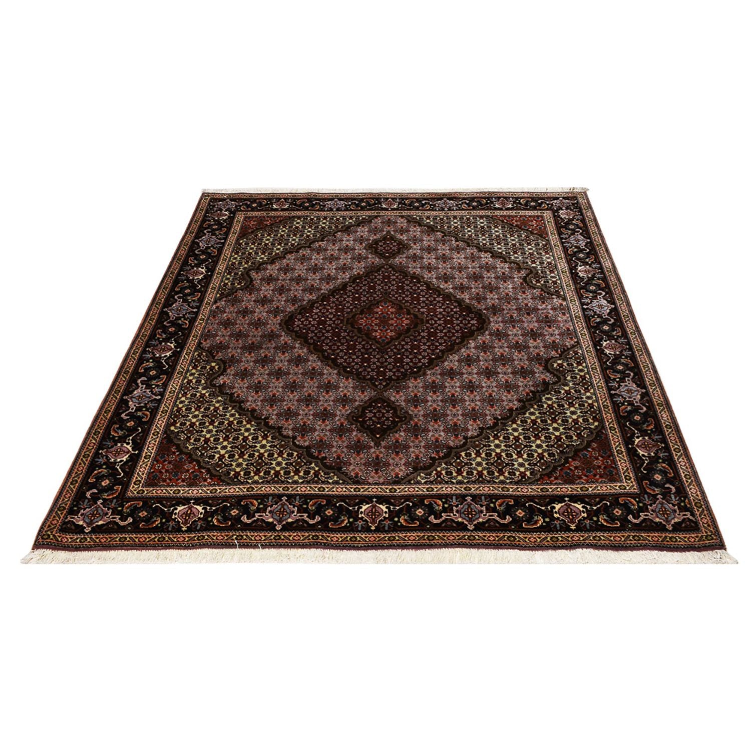 Perserteppich - Täbriz - Royal - 197 x 156 cm - hellrot