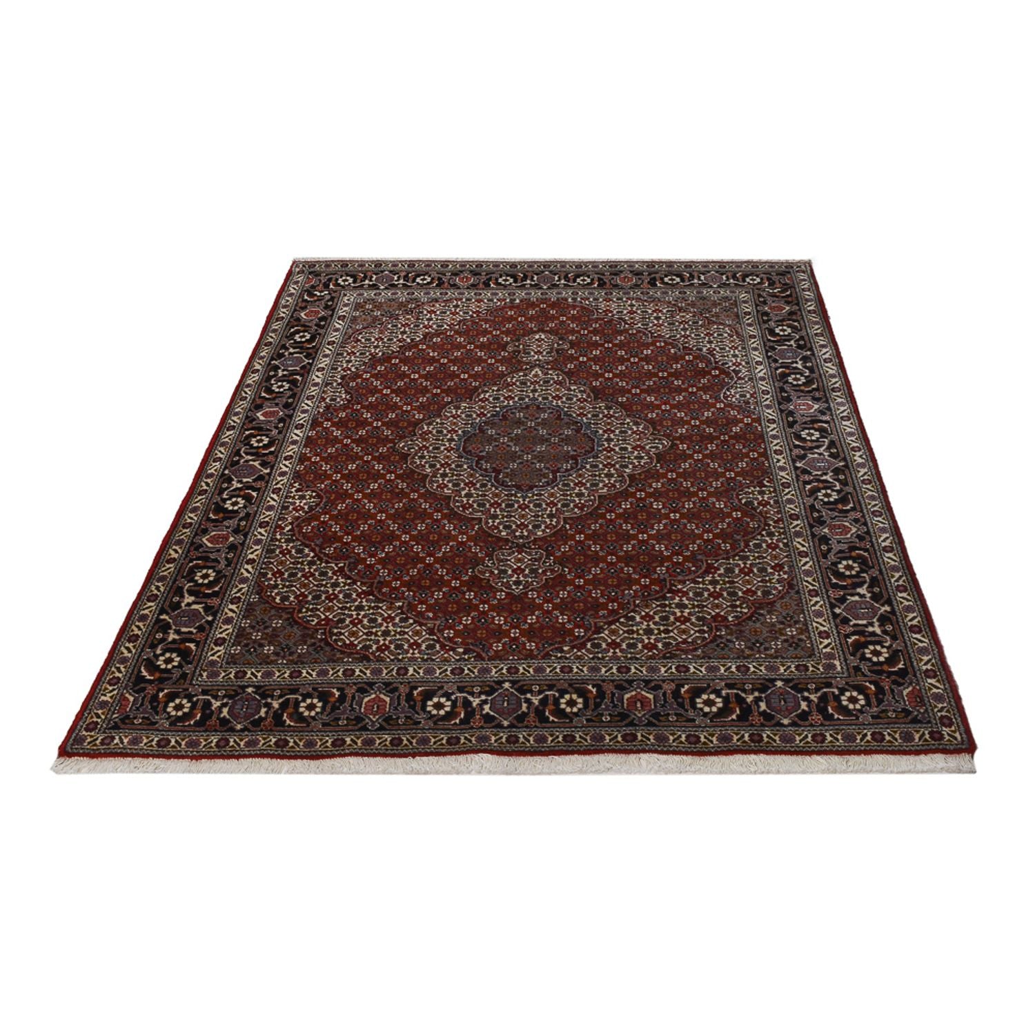 Perserteppich - Täbriz - Royal - 200 x 150 cm - dunkelrot