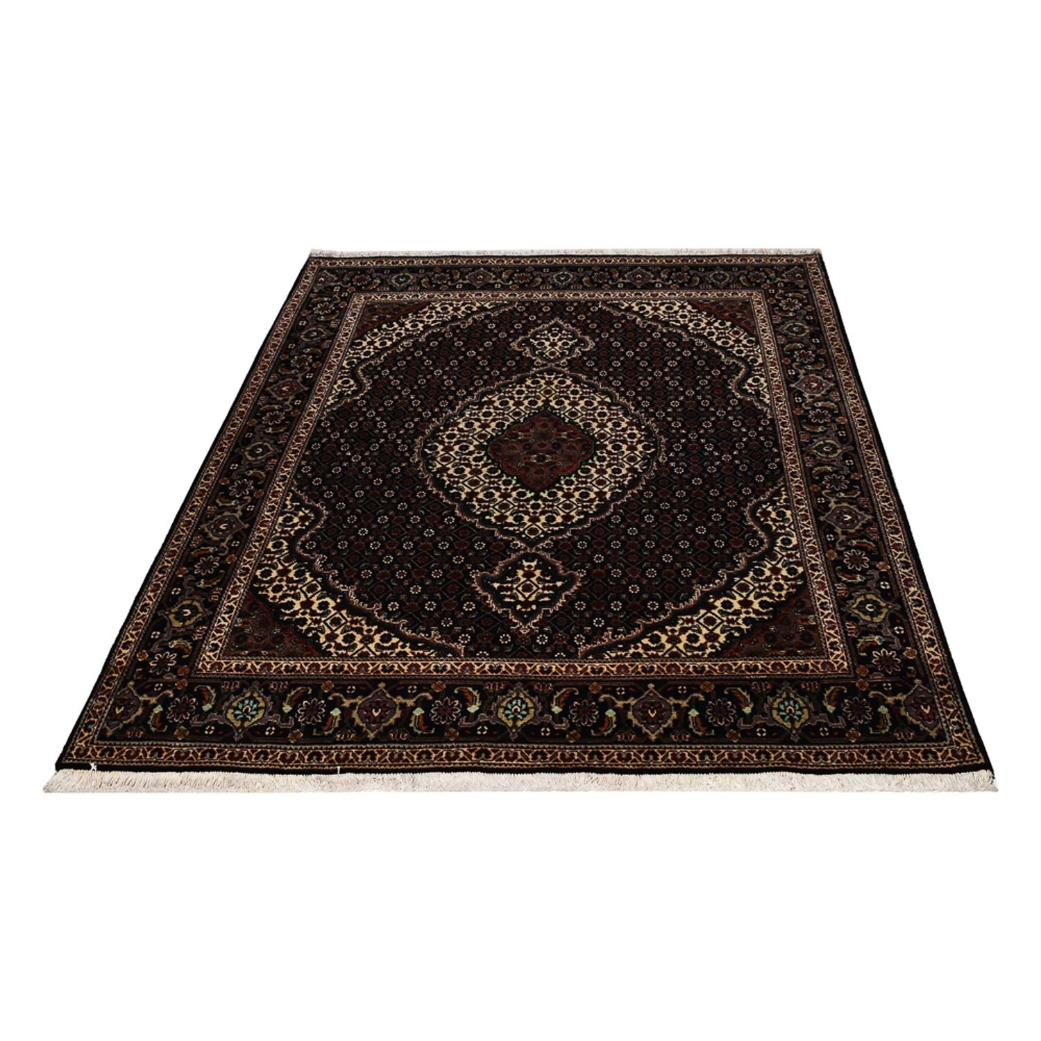 Perserteppich - Täbriz - Royal - 205 x 152 cm - anthrazit