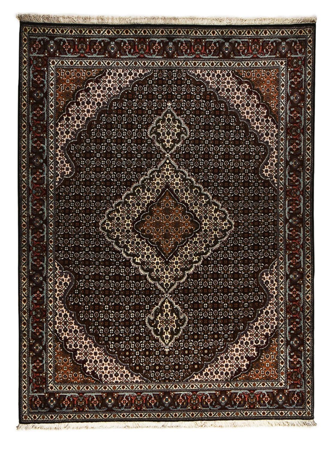 Perserteppich - Täbriz - Royal - 207 x 154 cm - anthrazit